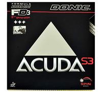 Donic, gomma per tennis da tavolo, Acuda S3 , Black, Max