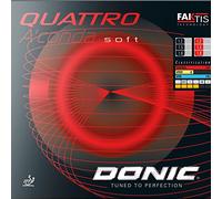 DONIC Rivestimento Quattro Aconda Soft, rosso, 1,5 mm
