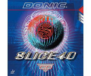 DONIC Rivestimento Slice 40 CD, rosso, 1,8 mm