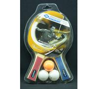 Donic Schildkröt 2er Racchette Tennis da Tavolo Set 3 Palline Level 300 Nuovo