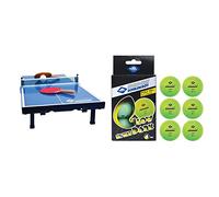 Donic-Schildkröt 838576 - Mini Tavolo da Ping Pong, Set Completo con 2 Racchette e 1 Palla, Piano Pieghevole, Dimensioni 68 x 33 x 9 cm, Colore Blu