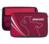 Donic-Schildkröt Copertura Ping Pong Legends Plus, per Un Massimo di Due Racchette, Scomparto per Palline Extra, 818541, Rosso