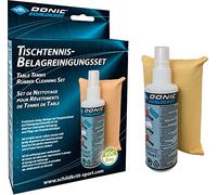 Donic-Schildkröt Kit di Pulizia, Schiuma Detergente da 100 ml in Una Pompa Spray e Spugna, per Rinnovare i Cuscinetti per Racchette da Ping-Pong, 828529