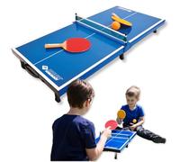 Donic-Schildkröt Mini Tavolo da Ping Ping, com 2 Racchette e 1 Pallina, Pieghevole in una Valigetta, 838576
