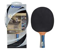 Donic-Schildkröt Ovtcharov 3000 - Racchetta Premium da Ping Pong con Inserti in Carbonio, AVS, Pls e Impugnatura Ergo, Spugna da 2,3 mm, Rivestimento Liga ITTF