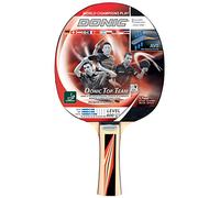 Donic-Schildkröt Racchetta Tennis da Tavolo Top Team 600, Manico AVS, Spugna di 1.7 mm, Gomma Donic 2-Stelle-ITTF, 733236, Legno/Naturale, Taglia Unica