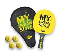 Donic-Schildkröt 788485, Set Tennistavolo Unisex-Adulto, Nero/Giallo, Taglia Unica