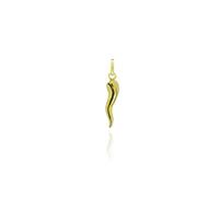 Donipreziosi Ciondolo Corno Portafortuna in Argento 925 Smaltato, Made in Italy - Cornetto Napoletano Uomo Donna per Collana o Bracciale - Varie Misure e Colori con Certificato Nickel Free