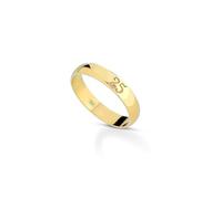 Donipreziosi Coppia Fedine 25 e 50 Anni di Matrimonio Personalizzate, Made in Italy - Set 2 Anelli Personalizzabili in Argento 925 Placcato Oro e Zirconi - Fedi Anniversario Nozze d'Argento e d'Oro