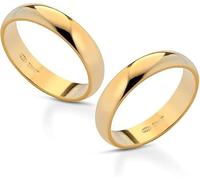 Donipreziosi Coppia Fedine Personalizzabili in Argento 925 con Incisione Nome e Data - 2 Anelli Fidanzamento Lui e Lei - Fedina Personalizzata Uomo Donna