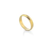 Donipreziosi Coppia Fedine Personalizzabili in Argento 925 placcate oro giallo con Incisione Nome e Data - Anelli Fidanzamento Lui e Lei - Fedina Personalizzata Idea Regalo Uomo Donna