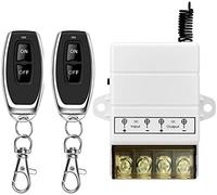DONJON interruttore con telecomando,Interruttore remoto wireless con 328ft a lungo raggio DC 12V/24V/48V/72V per allarme antifurto,sistemi di sicurezza,barriere cancello,cicli motore ecc.white
