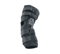 Donjoy Tutore Ginocchio ginocchiera articolata Drytex corta Playmaker Nero