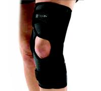 Donjoy tutore ginocchio Ginocchiera Funzionale corta Playmaker Xpert aperta Nero