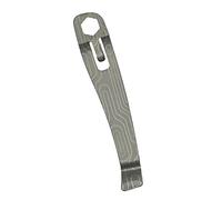 Donk! Clip da tasca in titanio per Leatherman Multitool Wingman & Sidekick, 5 disegni per personalizzare il tuo multi-utensile, opzioni di trasporto extra: legno norvegese argento Etch