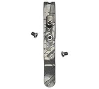 Donk! Clip da tasca per Leatherman Free P & T Series, ARC, Bond e Curl Multi-tools | Titanio TC4 - Opaco | Viti in titanio | 5 disegni personalizzati - 'House Plans Matte'