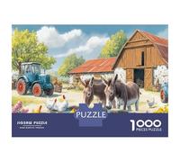 Donkey 1000 Pezzi Farm Animals Cartolina Premium Set Di Puzzle Sfida Del Gioco Educativo Presente Divertente Pacchetto Valore Decorazione Murale 52x38cm/1000pcs