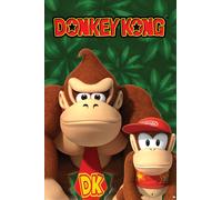 Donkey Kong And Diddy Poster King Misura 61x91.5 CM 61x91.4cm Verde Marrone Game