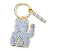 Donkey Lucky Cat Keyring, Grey