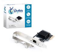 Donkey pc Scheda di rete Gigabit PCIe fino a 2,5 Gbps.10/100/1000 Mbps/2,5 Gbps Scheda di rete PCIE Ethernet Gigabit RJ45 per Windows/ME/98SE/2000/XP/Vista/7/8