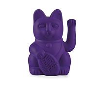 DONKEY Products Lucky Cat 330465 - Gatto di vino in plastica, 15 cm, colore: Viola