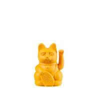DONKEY Products Lucky Cat Mini Maneki Neko, Winky Cat, Lucky Charm Giallo 9,8 cm