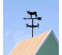 Donkey Weathervane Iron Gift Art Donkey Ornament per il montaggio sul tetto