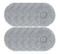Donkivvy 10 Pezzi Panni per Mop in Microfibra Panni per Mop di Ricambio per Cecotec per Conga 9590/9990/ 10090 AI Spin Revolution-Ultra Power Home Aspirapolvere, Panni Lavabili E Riutilizzabili