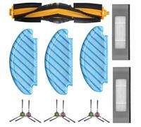Donkivvy Kit di accessori di ricambio da 12 pezzi, compatibile con aspirapolvere robot per Ecovacs per Deebot N10/N10 Plus, 1 spazzola a rullo principale, 2 filtri HEPA, 3 panni , 6 spazzole laterali