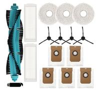 Donkivvy Kit di accessori di ricambio da 16 pezzi, compatibile con robot aspirapolvere Cecotec per Conga 11090, 1 spazzola a rullo, 2 filtri, 3 panni , 5 sacchetti per la polvere, 4 spazzole laterali