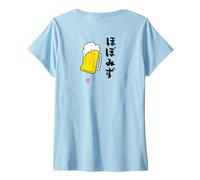 Donna ビール 酒 ほぼみず 飲み Abbigliamento Calligrafia con Scritte Maglietta con Collo a V