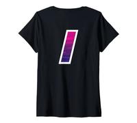 Donna #1 Jersey Uniforme Varsity Sports Number Maglietta con Collo a V