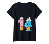 Donna #14 Jersey Uniforme Drip Teen Slang Meme, 14 ° Maglietta con Collo a V