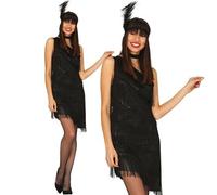 Donna 1920s Charleston Costume Donna 20s 1920's Maschietta Completo Fg