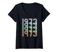 Donna 1973 Vintage Lines Protect Roe Contro Wade PRO Choice Meme Maglietta con Collo a V