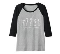Donna 2 Pietro 3:18 Crescere In Grazia Fiori Maglia con Maniche Raglan