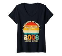 Donna 20 Year Old Legend Epic Since 2006 - Awesome 20th Birthday Maglietta con Collo a V