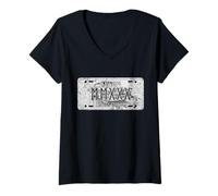 Donna 2030 Class retrò Vintage 2030 Funny Maglietta con Collo a V