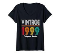 Donna 27 Years Old Born in Vintage 1999 27th Birthday Maglietta con Collo a V