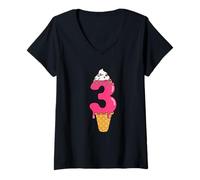 Donna #3 Jersey Uniforme Drip Teen Slang Meme, Tre Terzi 3 ° Maglietta con Collo a V