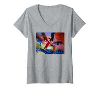 Donna 3° Roccia dal Sole Joseph Gordon-Levitt Michael Grecco Maglietta con Collo a V