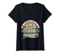 Donna 30 Compleanno Agosto 1996 Vintage 30 Anni Legendary Maglietta con Collo a V