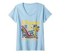 Donna 30° Compleanno La Regina Che Fa Un Passo nella Grazia di Dio Maglietta con Collo a V