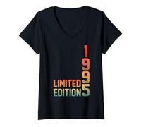 Donna 30th Birthday Gifts Men Women 30 Years Old Vintage 1995 Maglietta con Collo a V