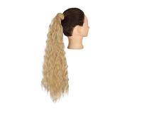 Donna 34 Pollici Sintetici Ondulati Capelli Lunghi Coda Di Cavallo Estensione Avvolgente Clip Estensioni Dei Capelli Q19-25 22inches100g