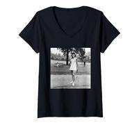 Donna 39 Grande Slam US Tennis Wimbledon Billie Jean King Maglietta con Collo a V