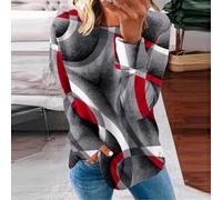 Donna 3D Maniche Lunghe Allentata Donna 3D Maniche Lunghe Allentata | 3D vivida, design allentato, maniche lunghe, ideale per club e vacanze, per stile fashion