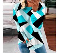 Donna 3D Maniche Lunghe Allentata Donna 3D Maniche Lunghe Allentata | 3D vivida, design allentato, maniche lunghe, ideale per club e vacanze, per stile fashion