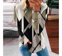 Donna 3D Maniche Lunghe Allentata Donna 3D Maniche Lunghe Allentata | 3D vivida, design allentato, maniche lunghe, ideale per club e vacanze, per stile fashion