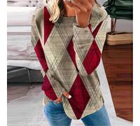 Donna 3D Maniche Lunghe Allentata Donna 3D Maniche Lunghe Allentata | 3D vivida, design allentato, maniche lunghe, ideale per club e vacanze, per stile fashion